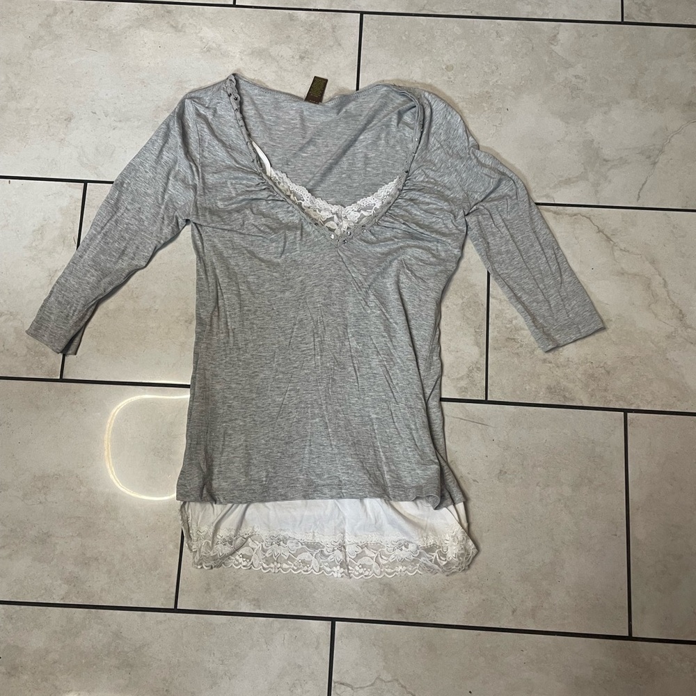 Copper Key Long Sleeve Shirt – Size L – Cotton-Modal Blend